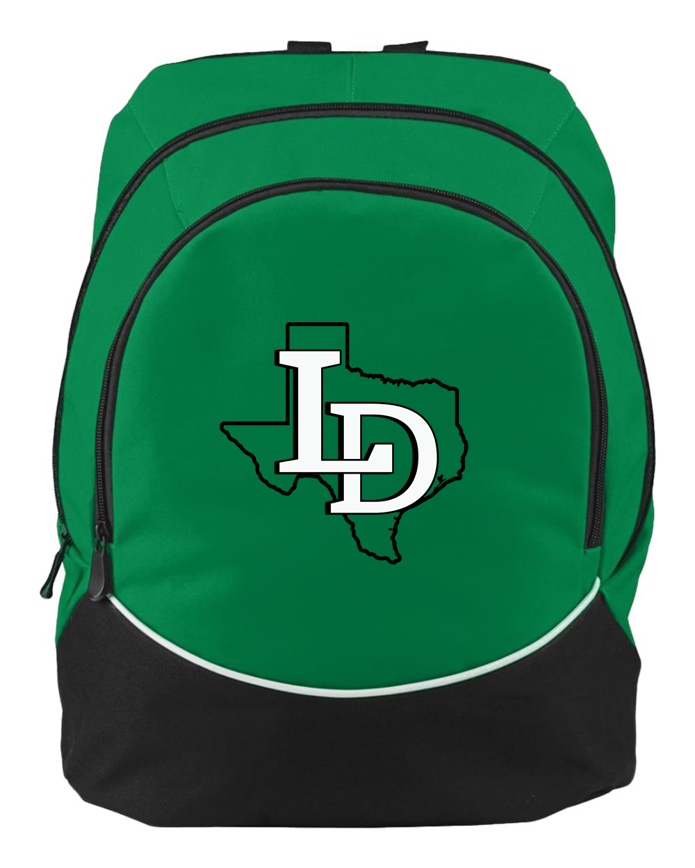 Augusta Sports Tri Color Backpack Green Embroidered